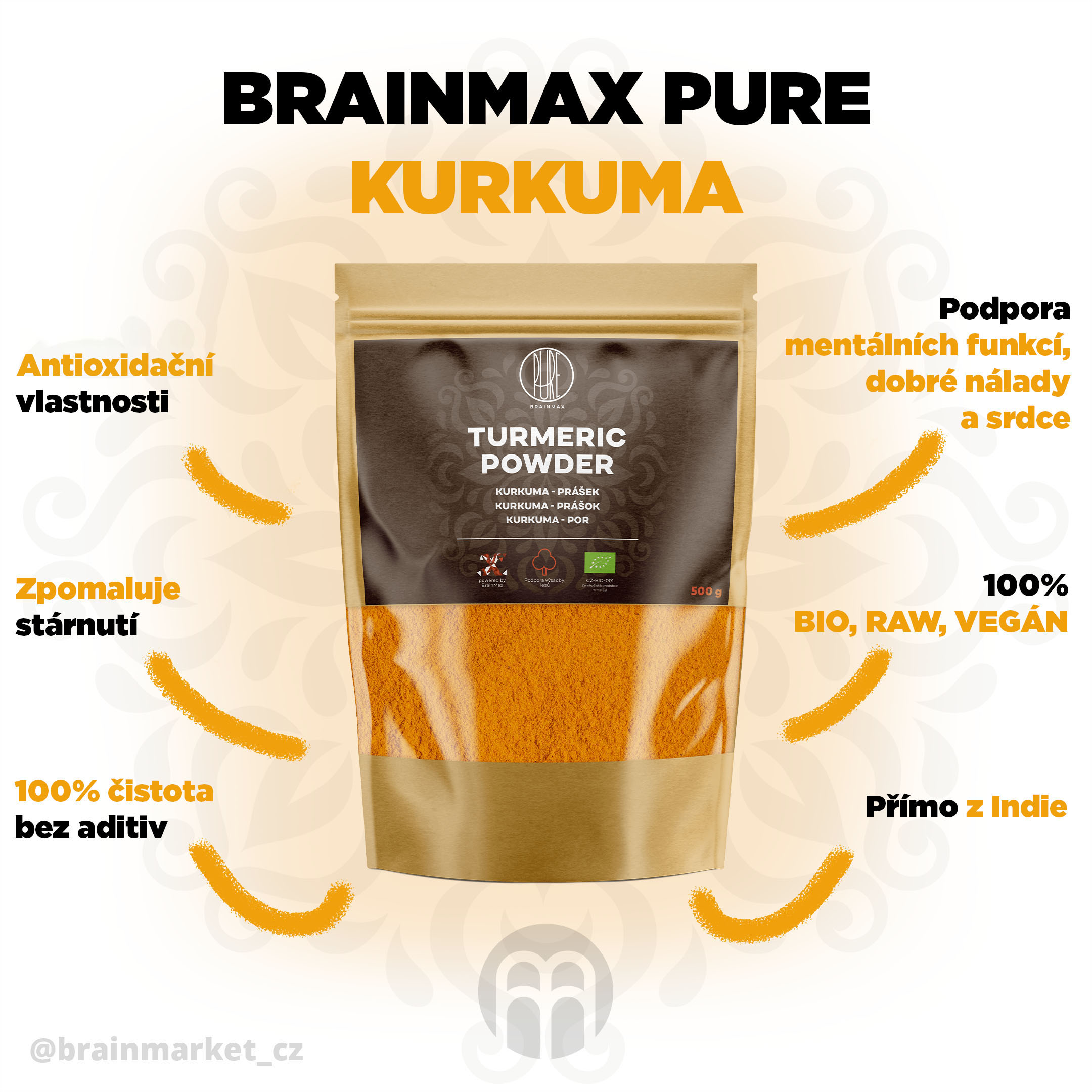 curcuma 500g infografica (articolo) brainmarket CZ